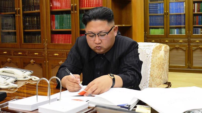 Nhà lãnh đạo Triều Tiên Kim Jong Un - Ảnh: KCNA/Bloomberg.