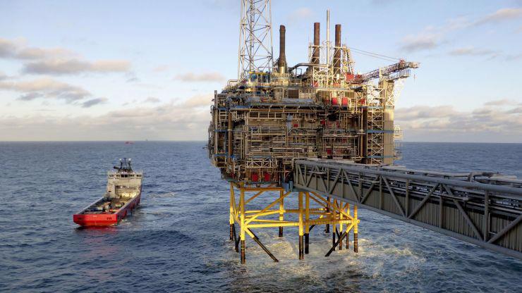 Một giàn khoan dầu khí trên biển của Na Uy - Ảnh: Reuters/CNBC.