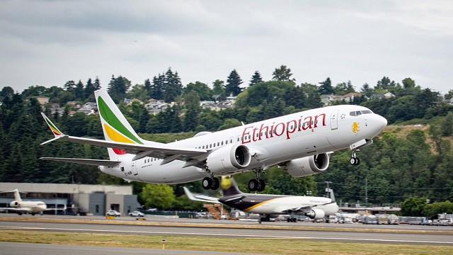 Một máy bay Boeing 737 Max của Ethiopian Airlines.