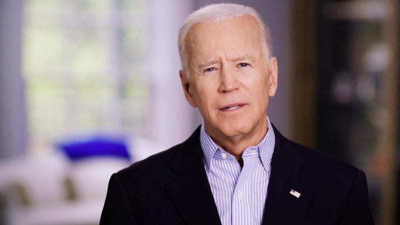 Cựu Phó tổng thống Mỹ Joe Biden trong video tuyên bố tranh cử - Ảnh: Reuters.