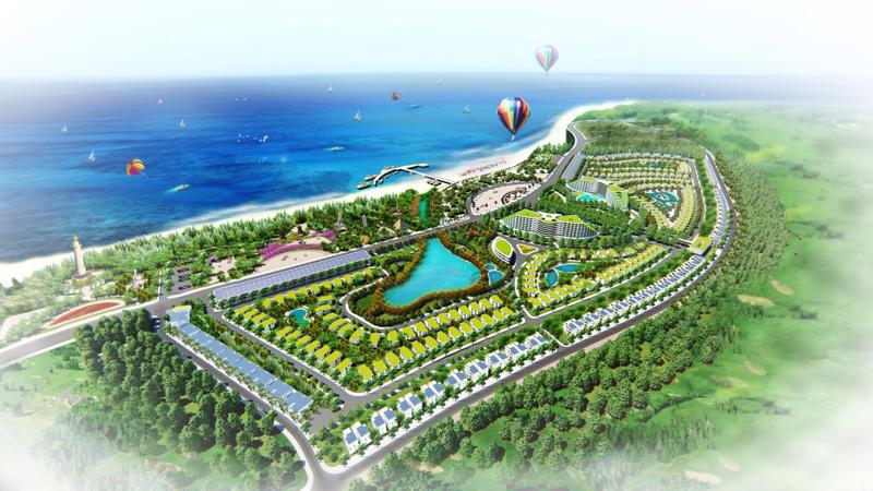 Phối cảnh dự án AE Cửa Tùng Resort - Quảng Trị (nguồn: www.aecoporation.vn).