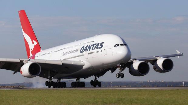 Một máy bay của hãng hàng không Qantas.
