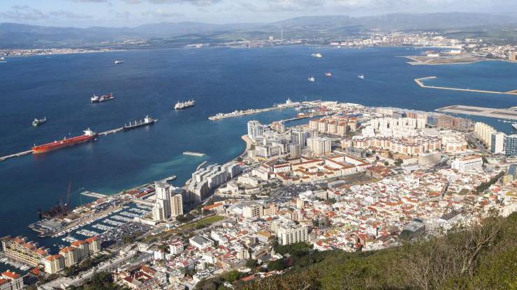 Gibraltar, lãnh thổ thuộc Anh, nơi con tàu chở dầu của Iran bị bắt giữ ngày 5/7 - Ảnh: Getty/CNBC.