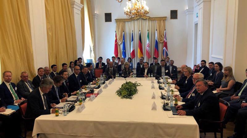 Cuộc họp khẩn về thỏa thuận hạt nhân ở Vienna, Áo, gnafy 28/7 - Ảnh: Reuters.