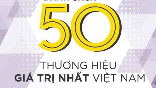 Forbes Việt Nam vừa công bố danh sách 50 thương hiệu dẫn đầu Việt Nam 2019.