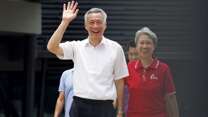 Thủ tướng Singapore Lý Hiển Long và phu nhân Ho Ching.