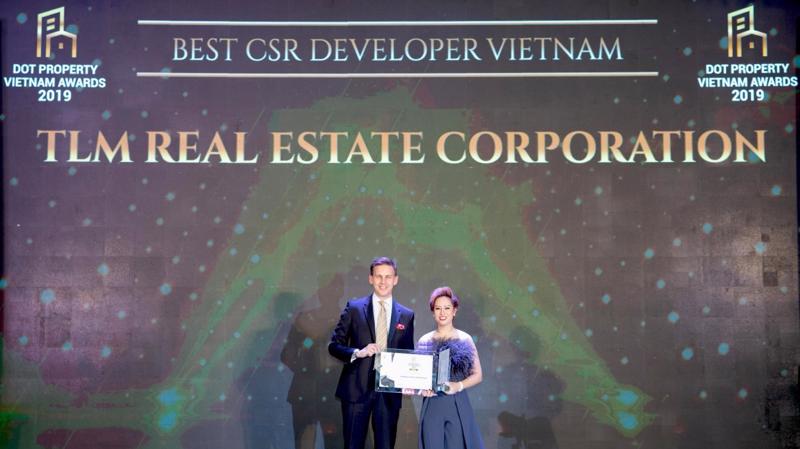 Với những hoạt động thiết thực trong hành trình trao gửi yêu thương, gieo hạt thiện lành, TLM Corp đã được Dot Property vinh danh là “Doanh nghiệp thực hiện trách nhiệm xã hội tốt nhất Việt Nam 2019”.