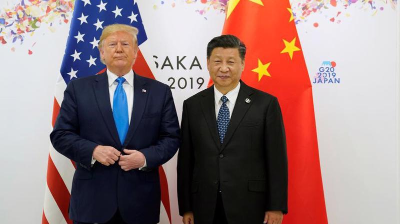 Tổng thống Mỹ Donald Trump và Chủ tịch Trung Quốc Tập Cận Bình trong cuộc gặp ở Nhật Bản cuối tháng 6/2019 - Ảnh: Reuters.