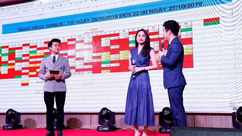 Hoa hậu Hương Giang tại lễ giới thiệu dự án Wyndham Soleil Danang.