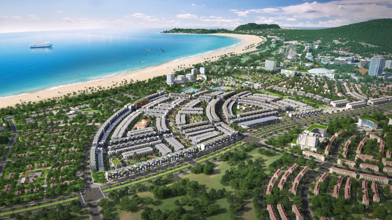 Dự án Nhơn Hội New City sở hữu 2 mặt tiền quốc lộ 19B và mặt tiển biển Quy Nhơn.