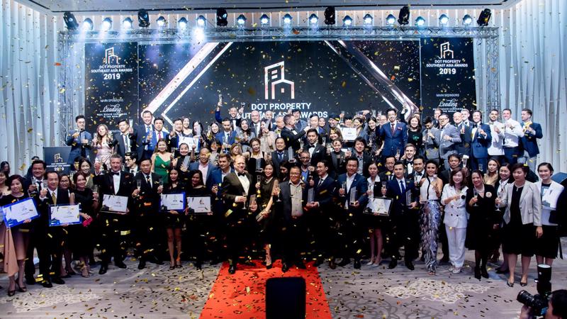 Các doanh nghiệp được vinh danh tại Dot Property Southeast Asia Awards 2019.