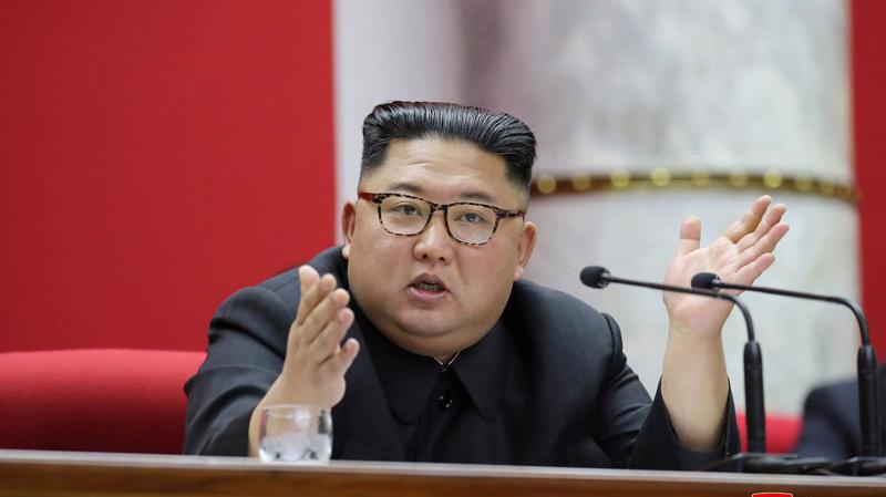 Nhà lãnh đạo Triều Tiên Kim Jong Un chủ trì cuộc họp Trung ương Đảng Lao động Triều Tiên hôm 31/12 - Ảnh: KCNA/Reuters.