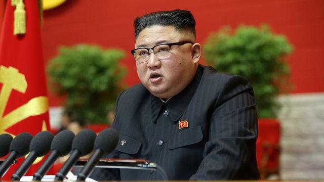 Nhà lãnh đạo Kim Jong Un tại phiên khai mạc Đại hội Đảng Lao động Triều Tiên - Ảnh: KCNA/Reuters.