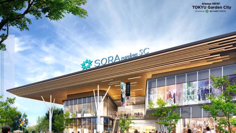 Trung tâm thương mại SORA gardens SC thu hút cư dân Bình Dương.
