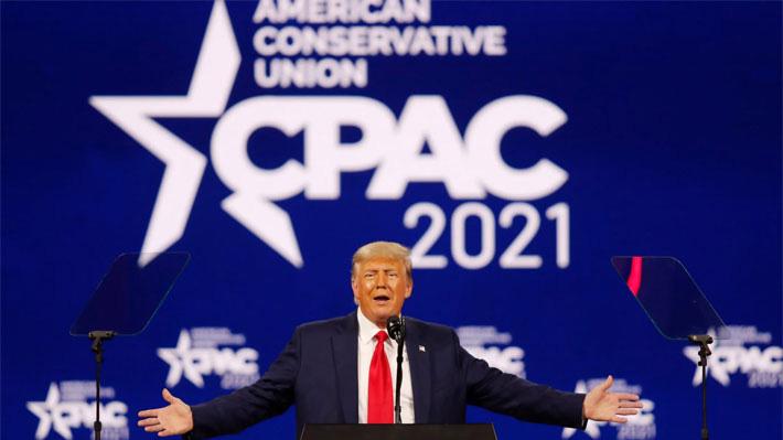 Ông Trump phát biểu tại sự kiện CPAC ở Florida, ngày 28/2 - Ảnh: Reuters.