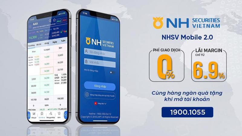 Để trải nghiệm ứng dụng giao dịch chứng khoán mới của NH Việt Nam, khách hàng có thể tải và cài đặt ứng dụng NHSV Mobile 2.0 trên App Store hoặc Google Play.