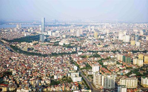 Thành phố Hà Nội nhìn từ trên cao - Ảnh: <span class="irc_su" dir="ltr" style="text-align: left;"> Michael Waibel.</span>