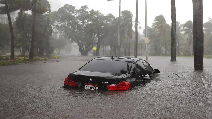 Nhiều khu vực của bang Florida, Mỹ bị ngập sâu sau khi bão Irma đổ bộ ngày 10/9 - Ảnh: Getty/CNBC.<br>