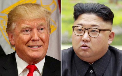 Tổng thống Mỹ Donald Trump (trái) và nhà lãnh đạo Triều Tiên Kim Jong Un - Ảnh: Reuters.<br>