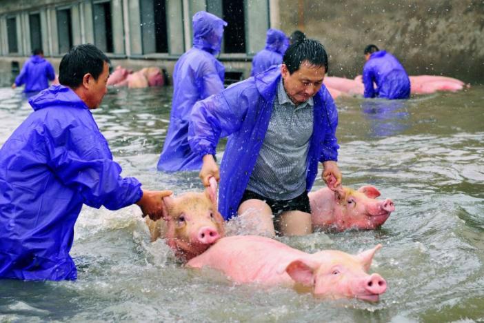 Một trận lụt ở Trung Quốc hồi năm 2016 - Ảnh: Reuters.<br>