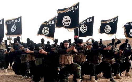 Một nhóm chiến binh của tổ chức khủng bố IS.<br>