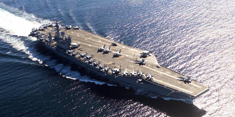 Tàu sân bay USS Nimitz của Mỹ - Ảnh: Hải quân Mỹ/BI.<br>