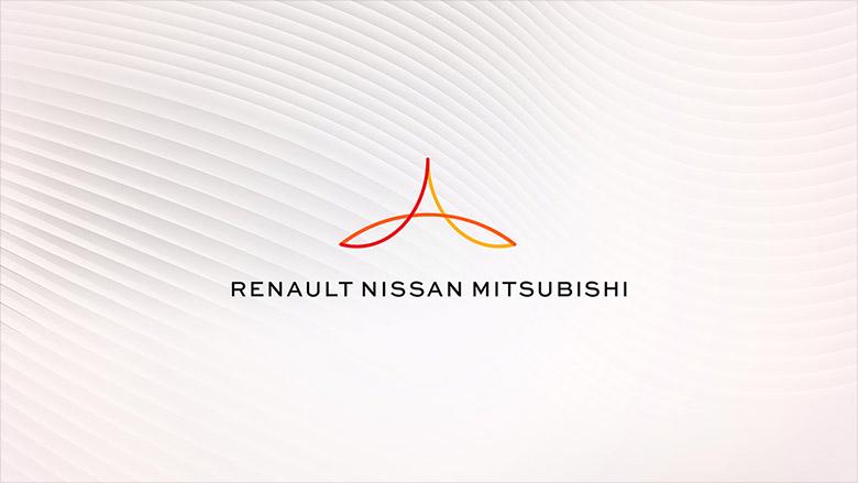 Logo mới được công bố của liên doanh Renault-Nissan-Mitsubishi.<br>