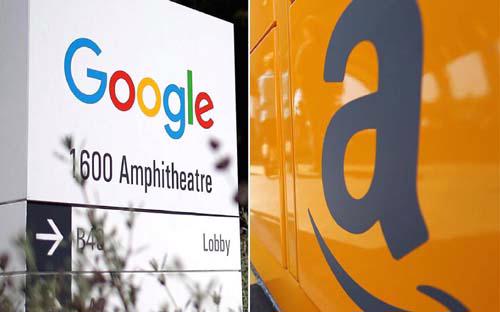 Google và Amazon được cho là sẽ khiến các ngân hàng truyền thống và thậm chí các hãng fintech phải dè chừng - Ảnh: CNBC.