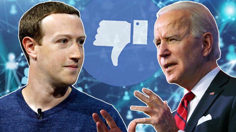 Tổng thống Joe Biden từng công khai thể hiện rằng ông không thích Facebook cũng như Mark Zuckerberg, người đồng sáng lập của mạng xã hội này - Ảnh: BBC