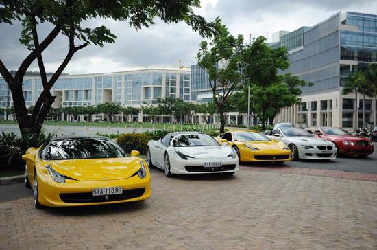 Đã có 15 chiếc siêu xe ở Tp.HCM và 10 siêu xe ở Hà Nội được đăng kí tham gia.