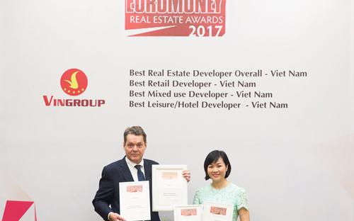 Kể từ khi tham gia Euromoney’s Real Estate Awards đến nay, Vingroup đã 
liên tiếp được vinh danh “tốt nhất Việt Nam” ở các hạng mục khác nhau. 