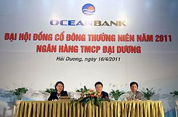 OceanBank lên kế hoạch tăng vốn điều lệ từ 3.500 tỷ đồng lên 5.000 tỷ đồng trong năm nay.