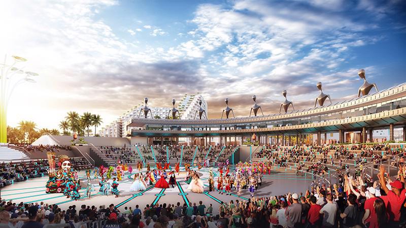 Không gian giải trí, lễ hội tại The Arena trong tương lai hứa hẹn sẽ rất sôi động.