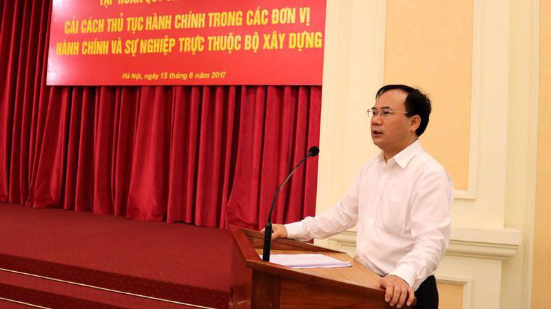 Tân Thứ trưởng Bộ Xây dựng Nguyễn Văn Sinh.