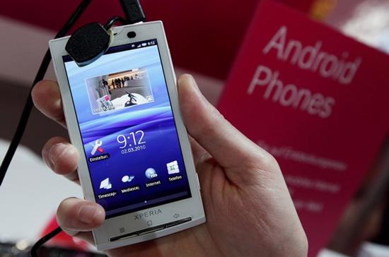 Mẫu Xperia X10 của Sony Ericsson được người tiêu dùng đánh giá cao - Ảnh: Getty.