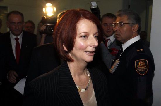 Bà Gillard đã nhận được sự ủng hộ của 75/115 thành viên quốc hội - Ảnh: Reuters.