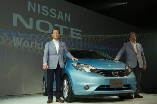 Nissan Note 2013 trong buổi ra mắt tại Nhật Bản - Ảnh: Autoblog.