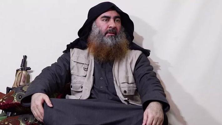 Trùm khủng bố IS Abu Bakr al-Baghdadi trong một đoạn video được IS phát tán tháng 4/2019.