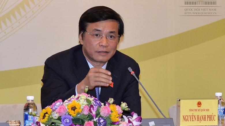 Tổng thư ký, Chủ nhiệm Văn phòng Quốc hội Nguyễn Hạnh Phúc đề nghị cải tiến hoạt động chất vấn.