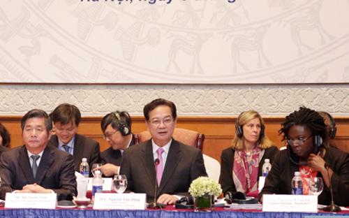 Thủ tướng Nguyễn Tấn Dũng phát biểu tại Diễn đàn Đối tác Phát triển Việt Nam