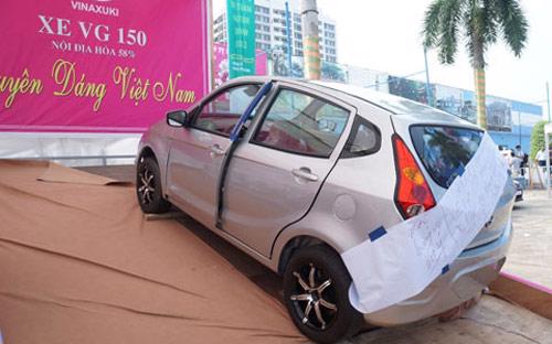 Mẫu xe nhỏ do Vinaxuki phát triển tham gia triển lãm ôtô Việt Nam hồi năm 2012 - Ảnh: Bobi.<br>