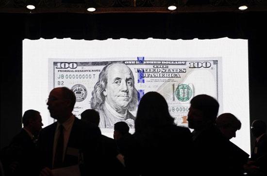 Lễ ra mắt đồng 100 USD mới tại Washington (Mỹ), ngày 21/4 vừa qua - Ảnh: Reuters.