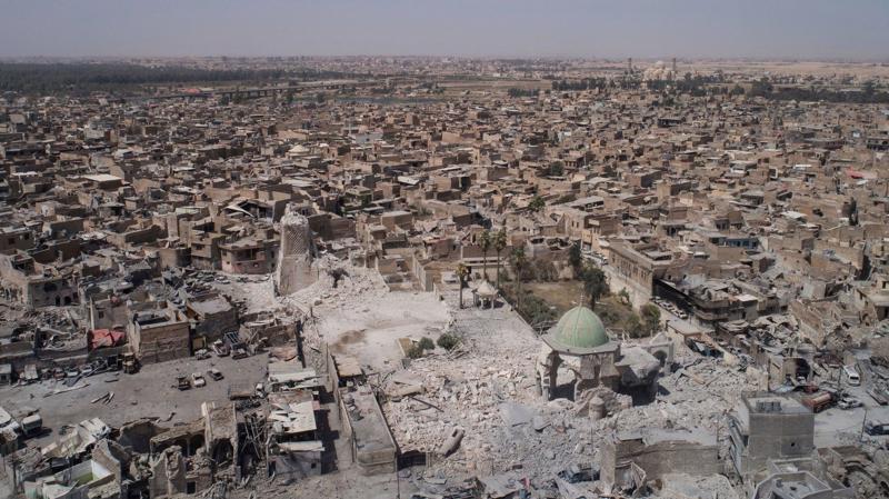 Thành phố Mosul - lớn thứ 2 tại Iraq, chịu thiệt hại nặng nề sau khi giải phóng khỏi quân IS - Ảnh: New York Times.