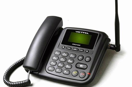 Sản phẩm điện thoại cố định không dây HP 6800 do Viettel sản xuất tại Hàn Quốc.