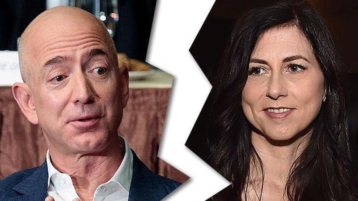 Jeff Bezos và vợ MacKenzie Bezos.