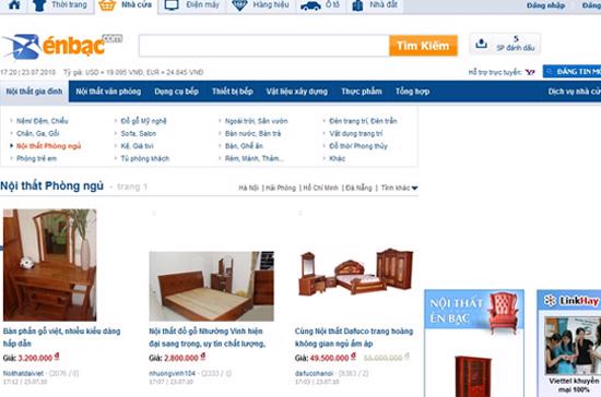 Mục bán hàng nội thất online của Enbac.com 