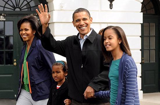 Gia đình hạnh phúc của Tổng thống Mỹ Barack Obama.