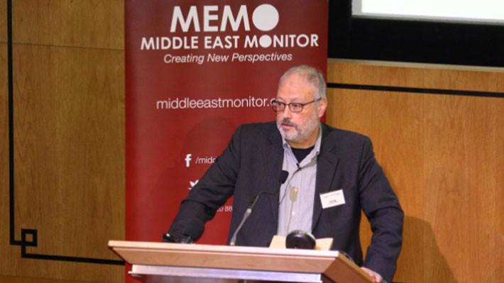 Nhà báo Jamal Khashoggi tại một sự kiện ở London hồi cuối tháng 9 - Ảnh: Reuters.