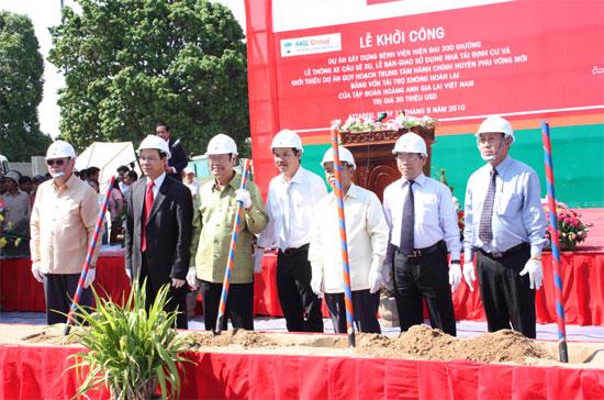Lễ khởi công xây dựng bệnh viện tại Lào của HAGL.