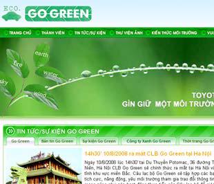 Giao diện website của GGC.